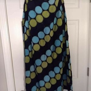 Vintage real suede skirt. L